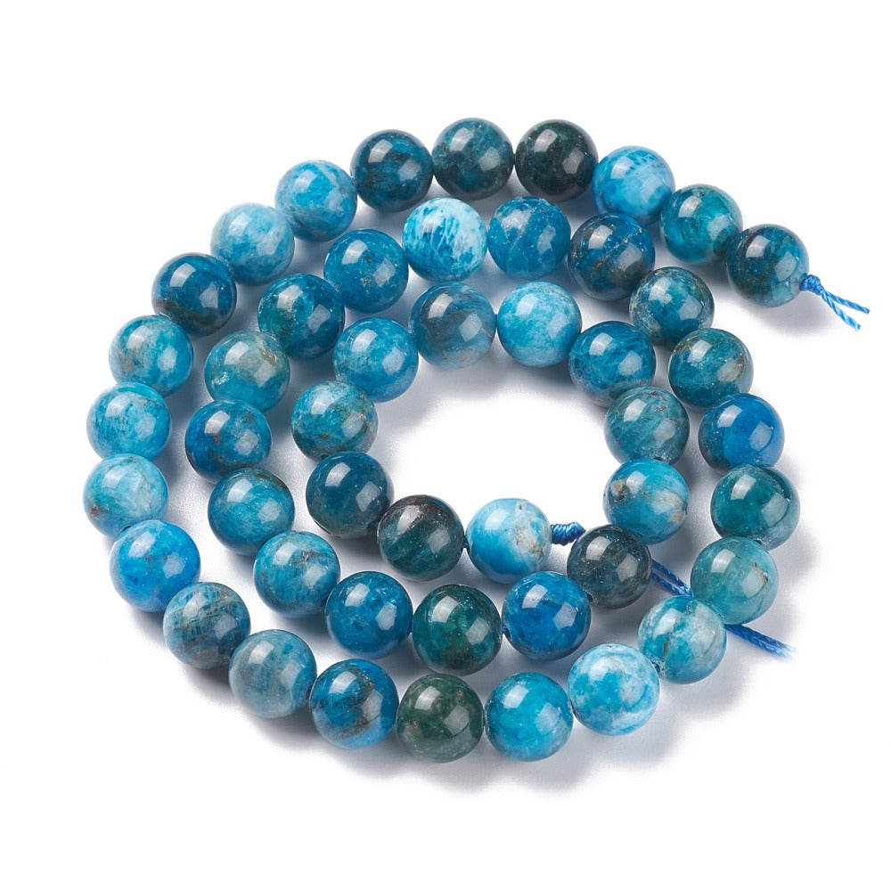 Blue Apatite Beads gemstone bead strand product image