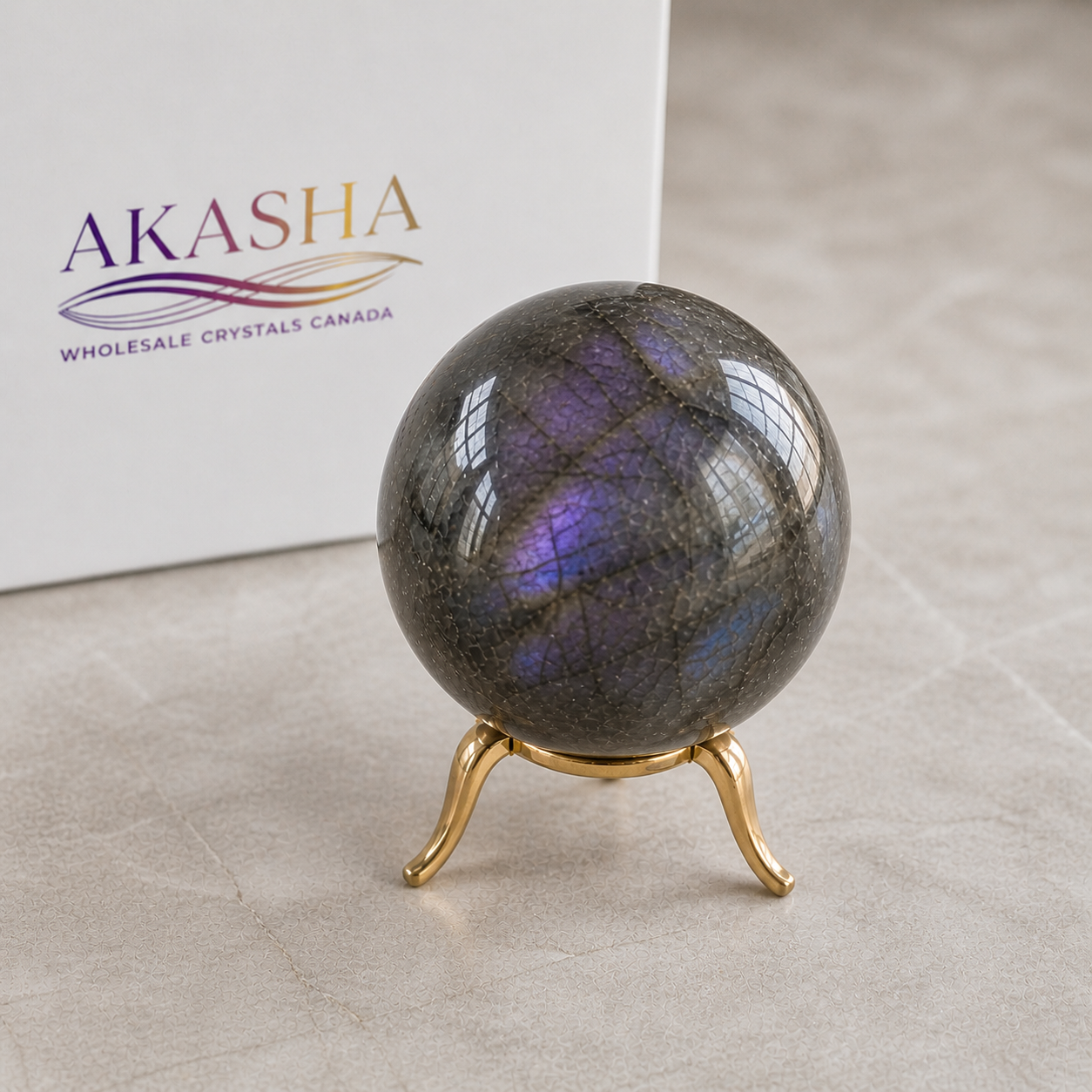 Wholesale Purple Labradorite Spheres Canada