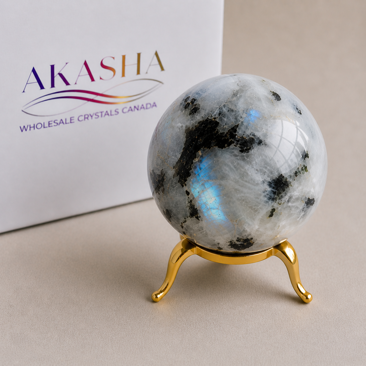 Rainbow Moonstone Spheres Wholesale Canada