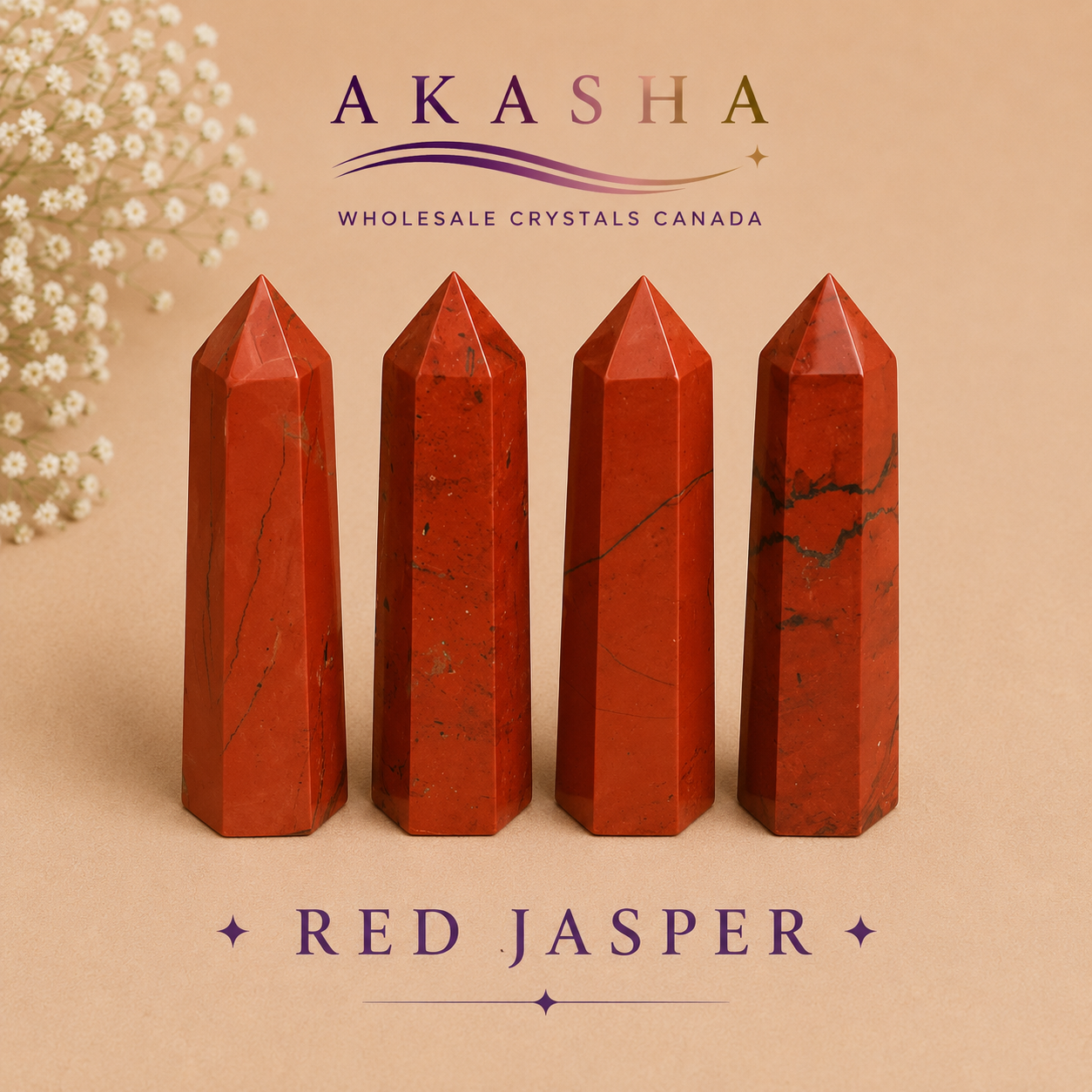 Red Jasper Towers Wholesale Canada