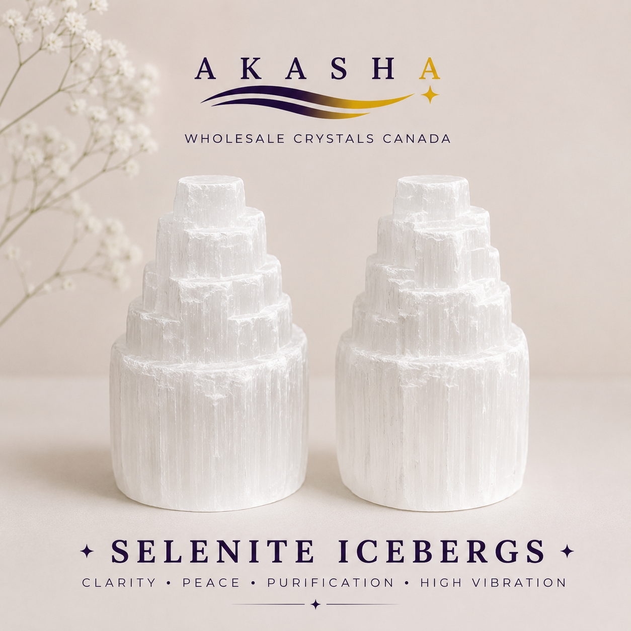 Selenite Icebergs Wholesale Ontario