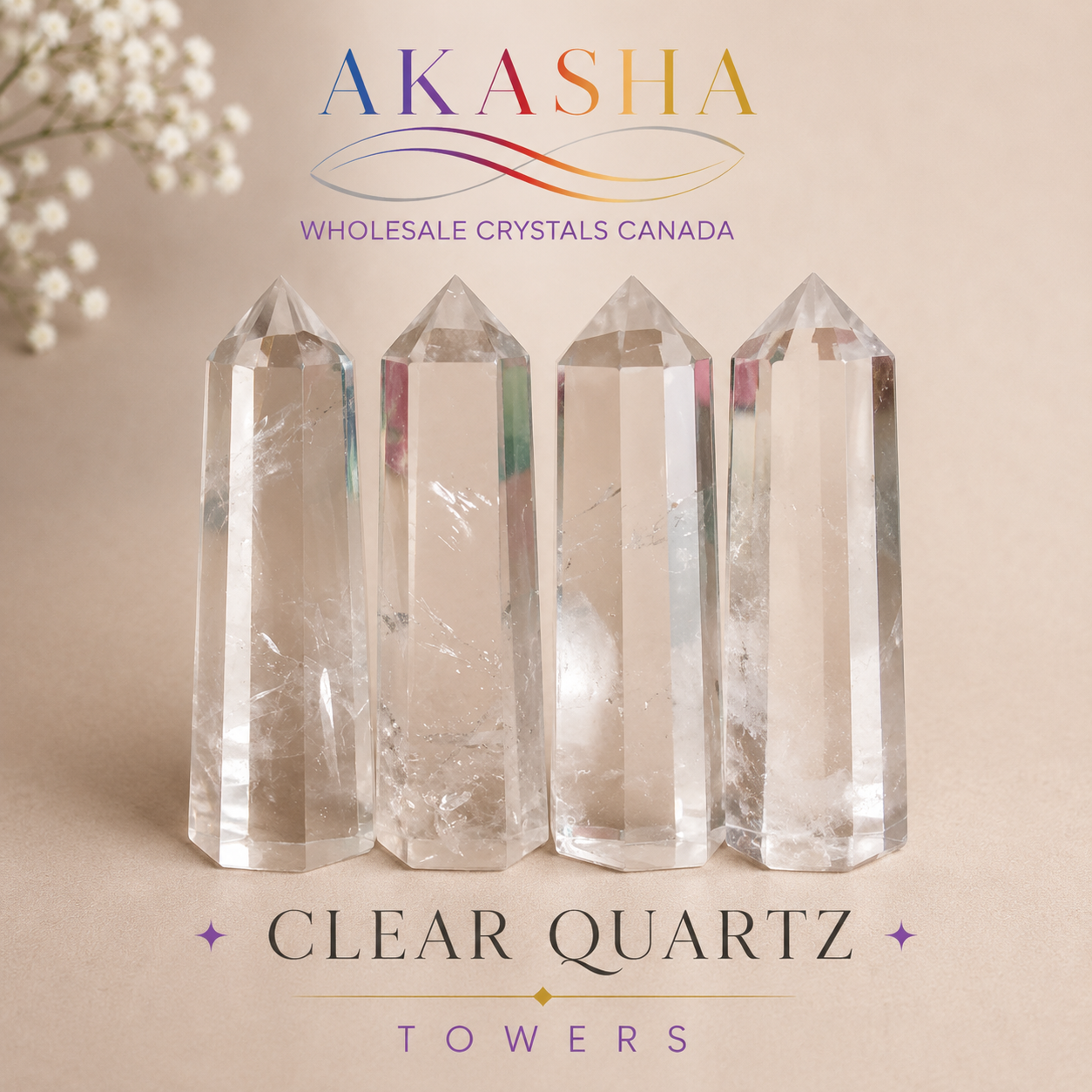 Wholesale Clear Quartz Towers Canada