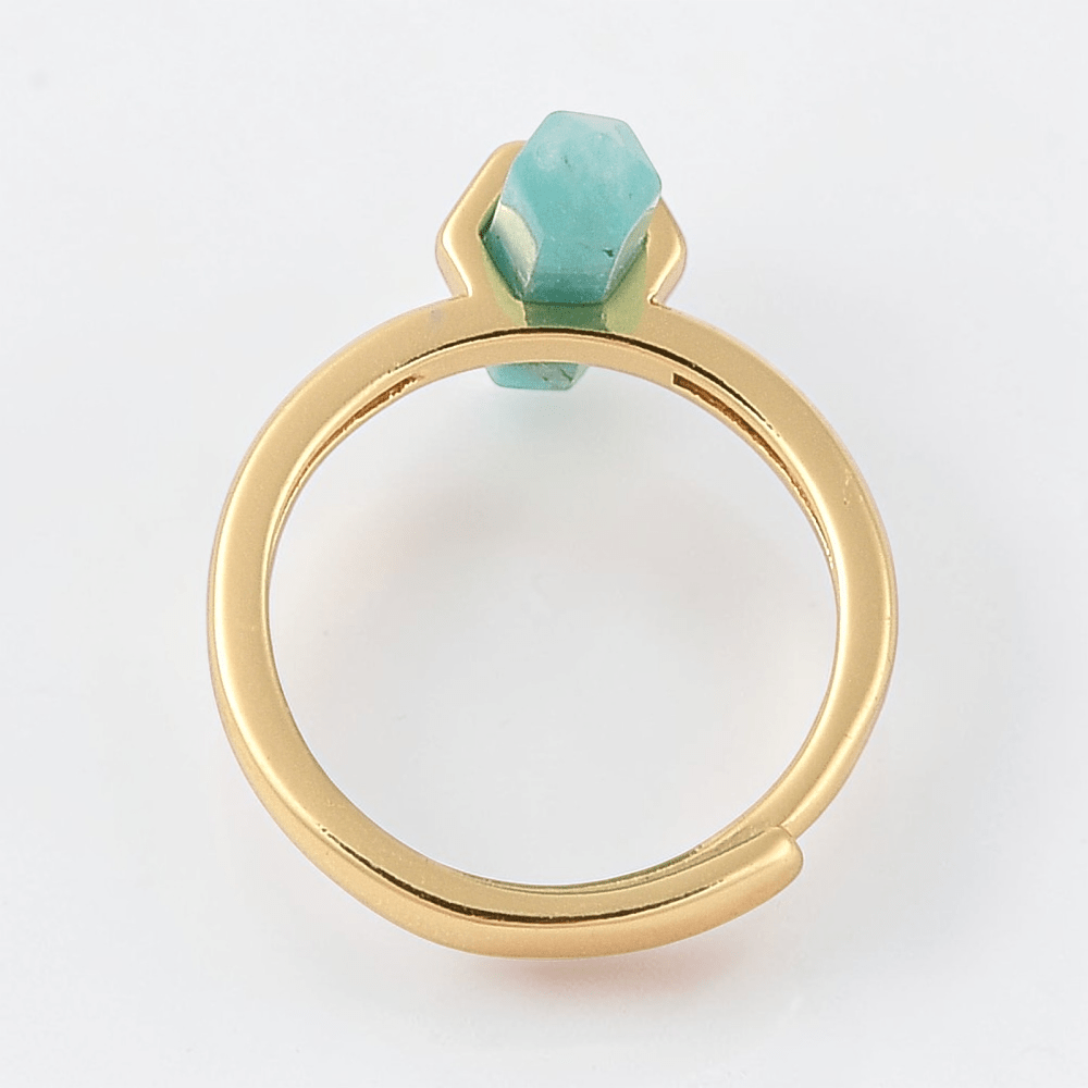 Double Point Amazonite Ring available at Akasha Wholesale Crystals Canada