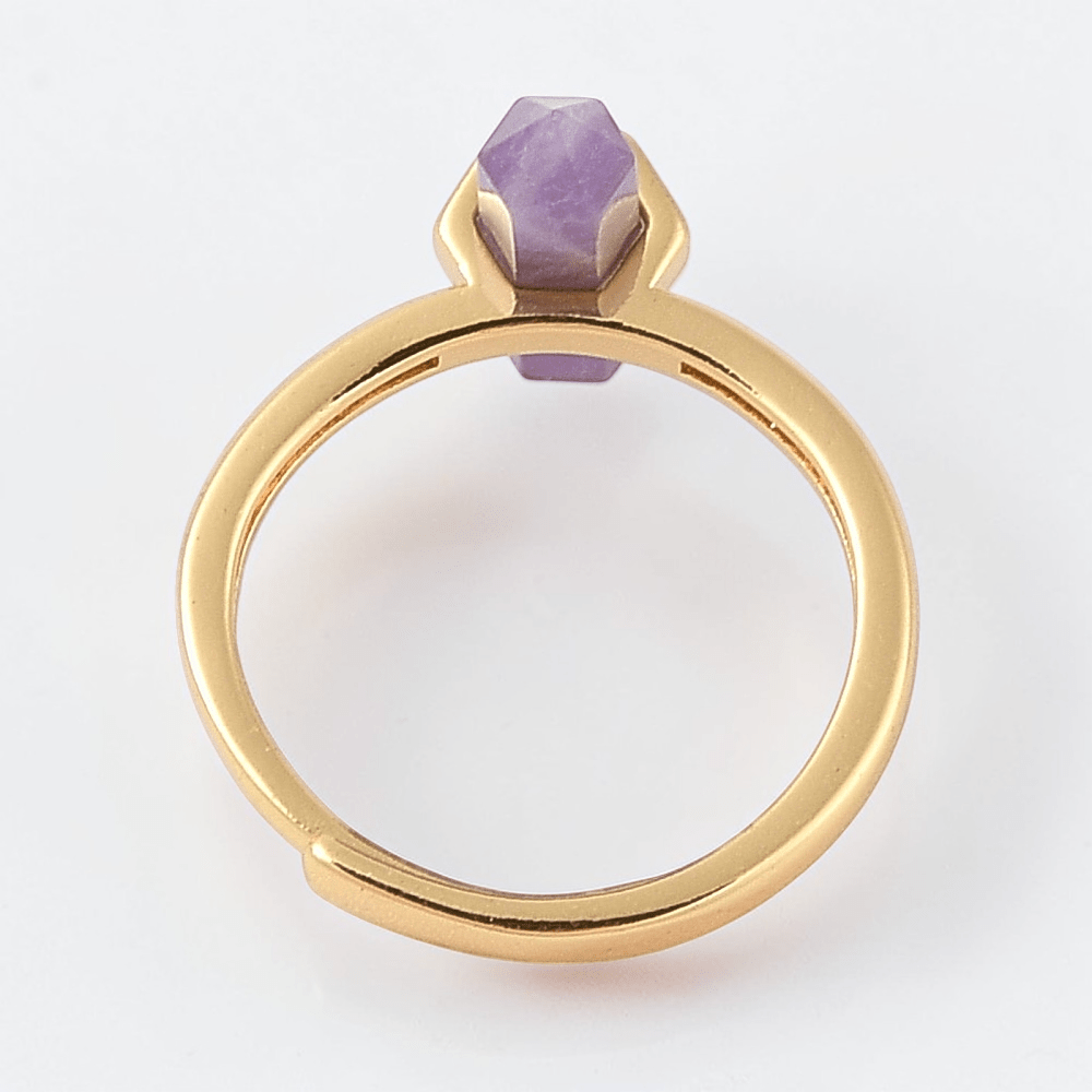 Double Point Amethyst Ring available at Akasha Wholesale Crystals Canada