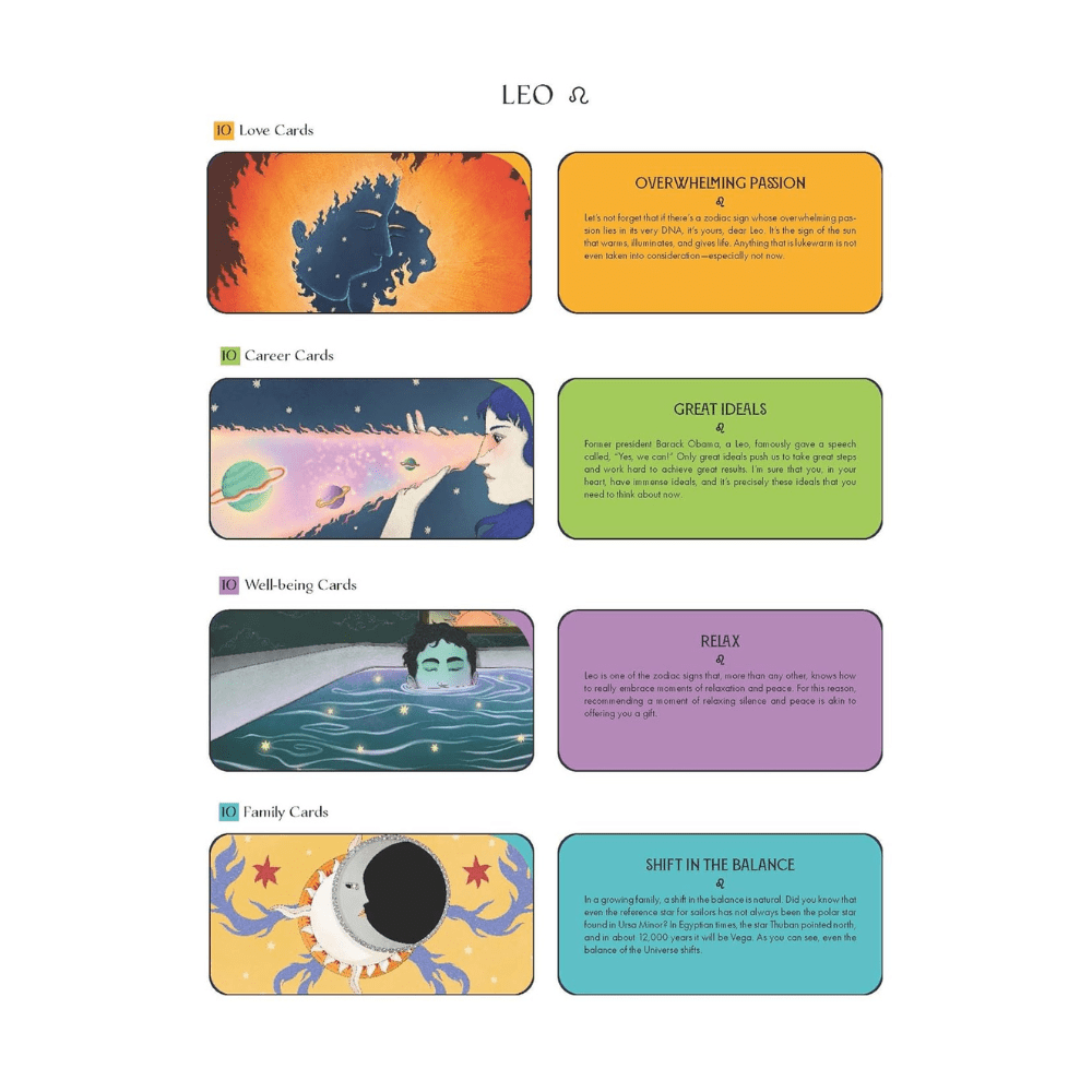 Pocket Zodiac: Leo by Ginny Chiara Viola oracle card deck