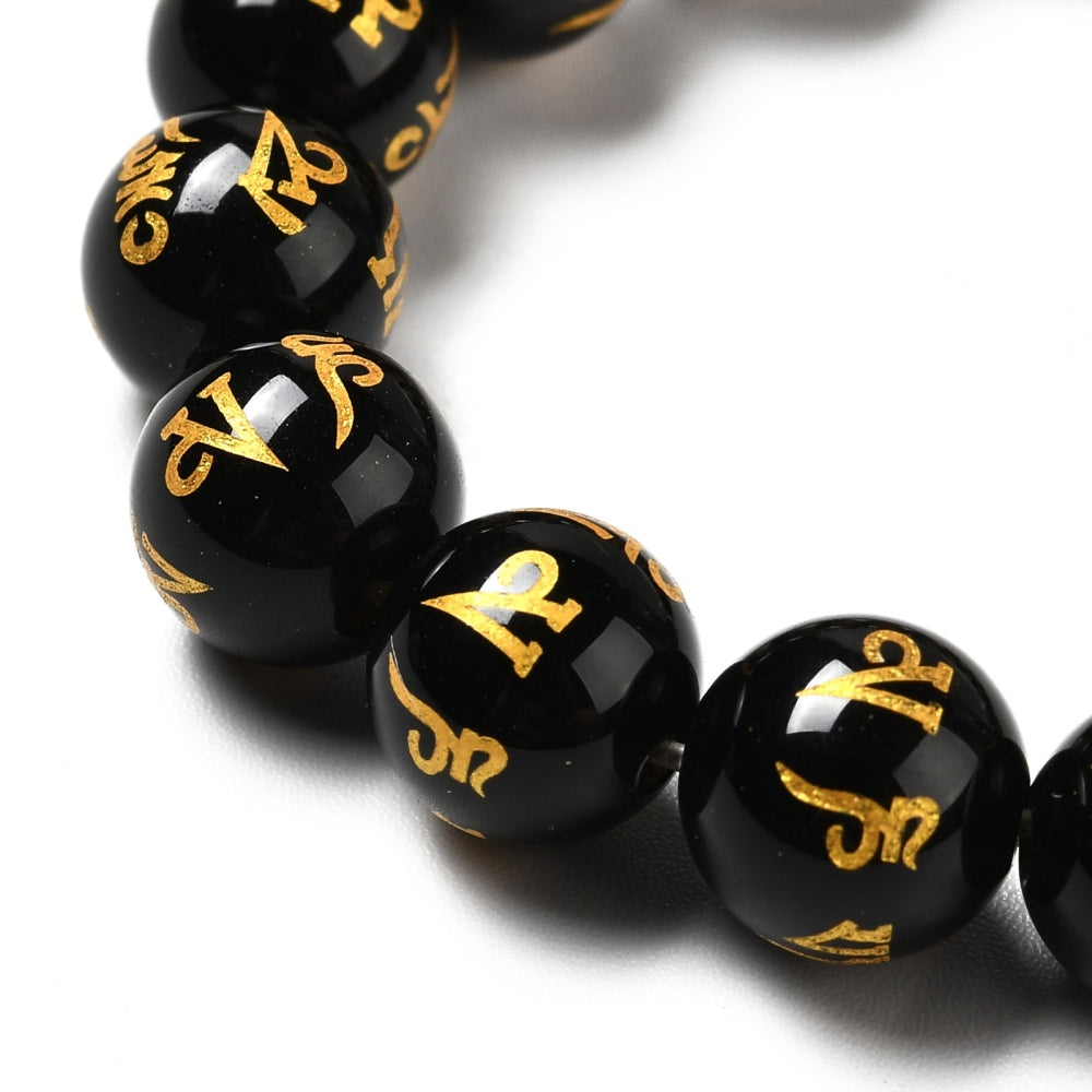 Om Mani Padme Hum Beads gemstone bead strand product image