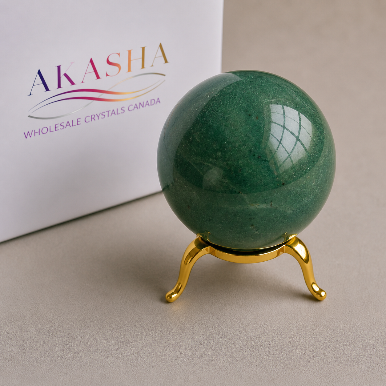 Green Aventurine Spheres available at Wholesale Crystals Canada