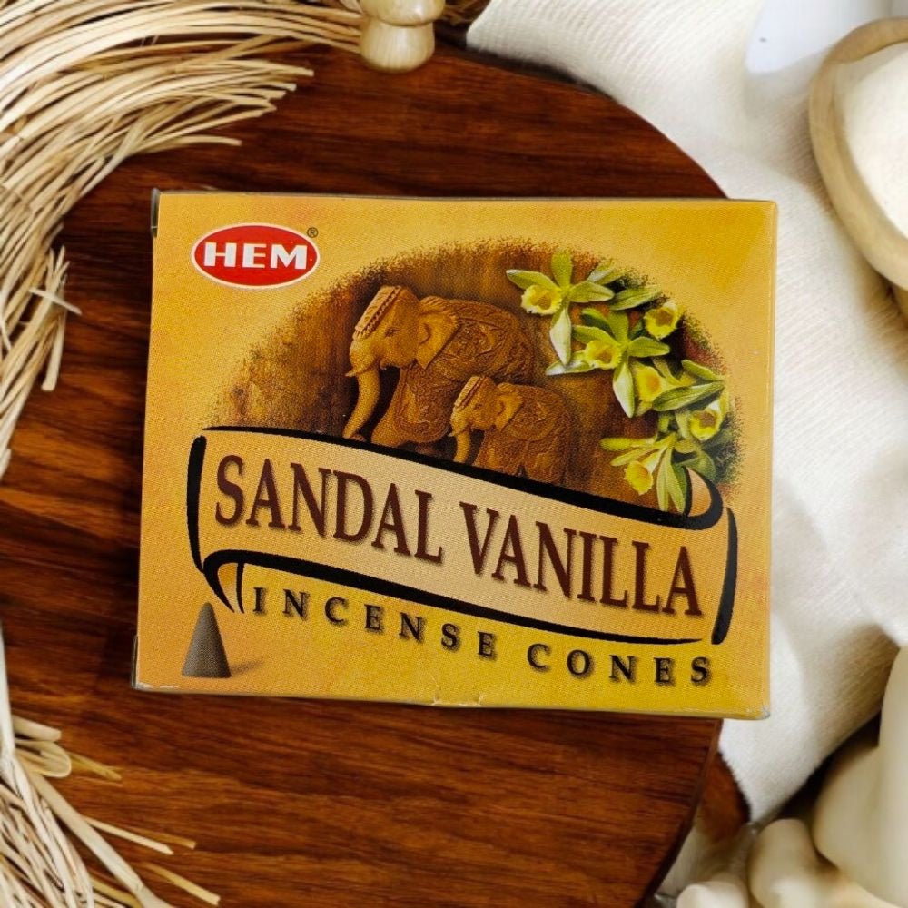 Hem Sandal Vanilla Incense Cones product image 2