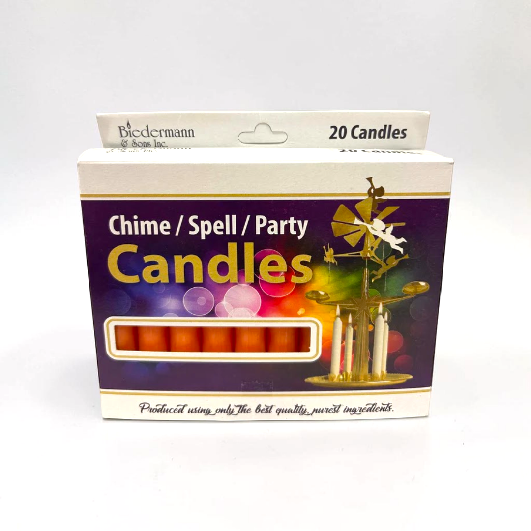 Orange Chime Candles Pack of 20