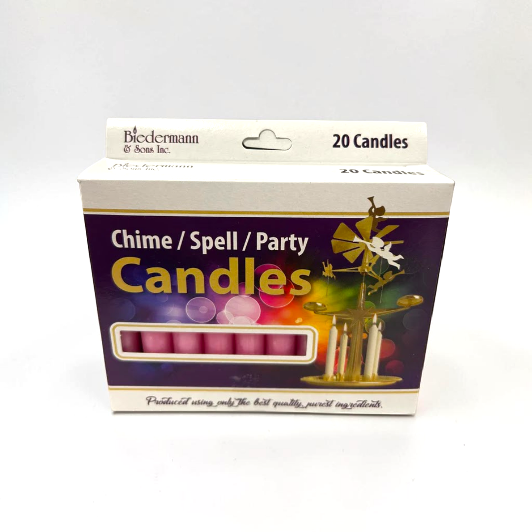 Pink Chime Candles Pack of 20