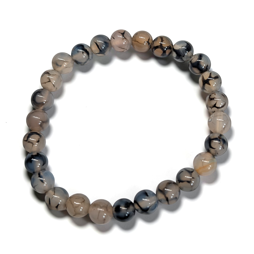 Dragon's Vein Agate Bracelet