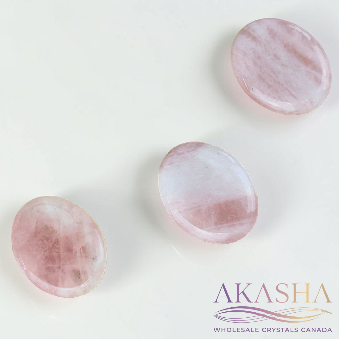 Rose Quartz Worry Stones - Zen Collection