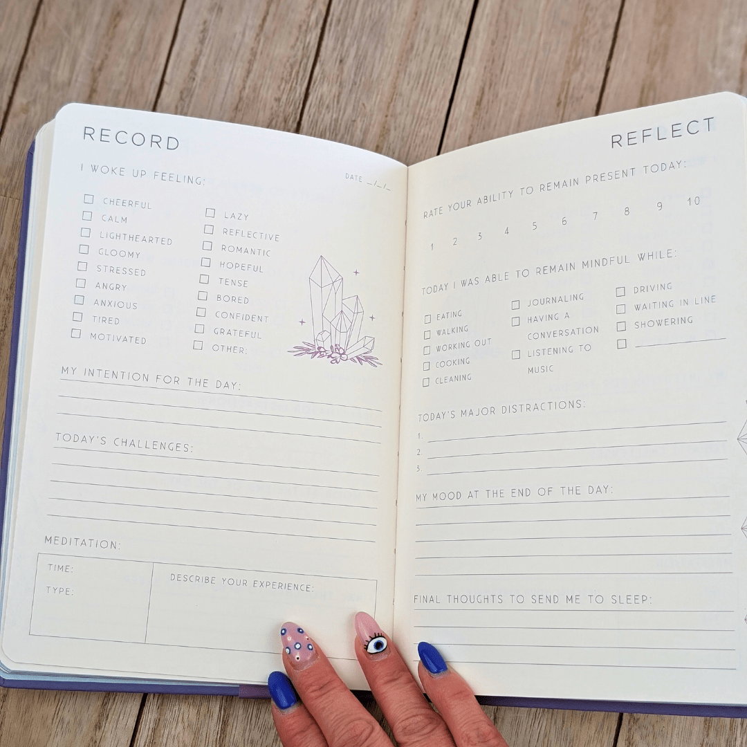 Mindfulness: A Day and Night Reflection guided journal