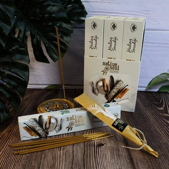 Green Tree Native Soul Healing Smudge Incense 15 Grams incense sticks wholesale listing