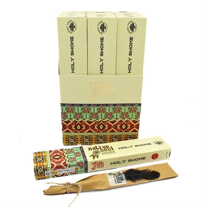 Green Tree Native Soul Holy Smoke Incense 15 grams incense sticks wholesale listing