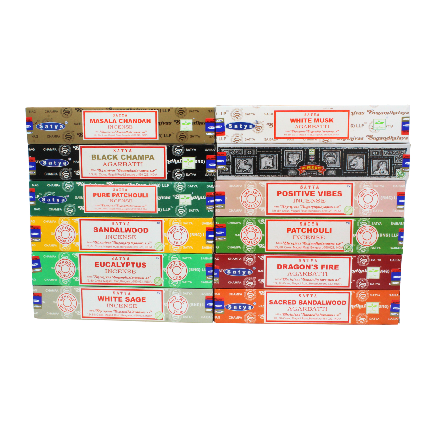 Satya Assorted Retail Pack ritual incense wholesale listing