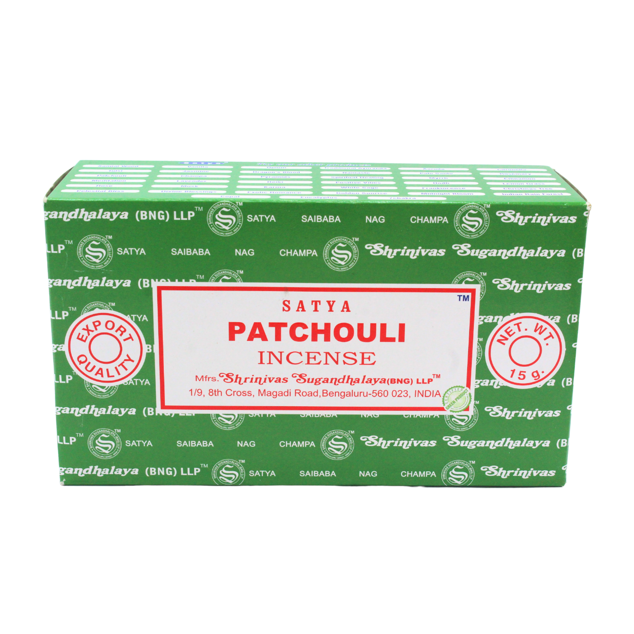 Satya Patchouli Incense Sticks incense sticks wholesale listing