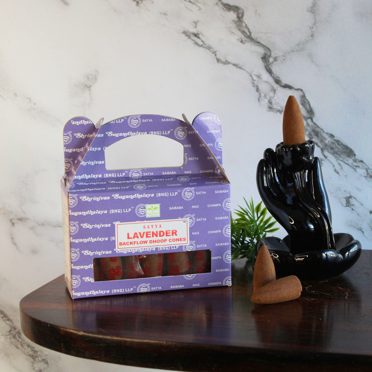 Satya Lavender Backflow Dhoop Cones backflow cones wholesale listing