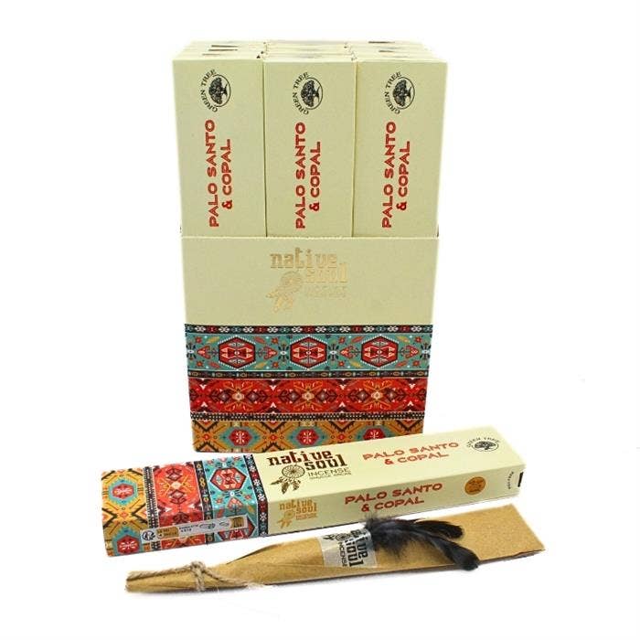 Green Tree Native Soul Copal + Palo Santo Incense 15 grams incense sticks wholesale listing