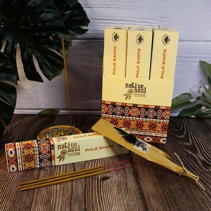 Green Tree Native Soul Palo Santo Incense 15 grams incense sticks wholesale listing