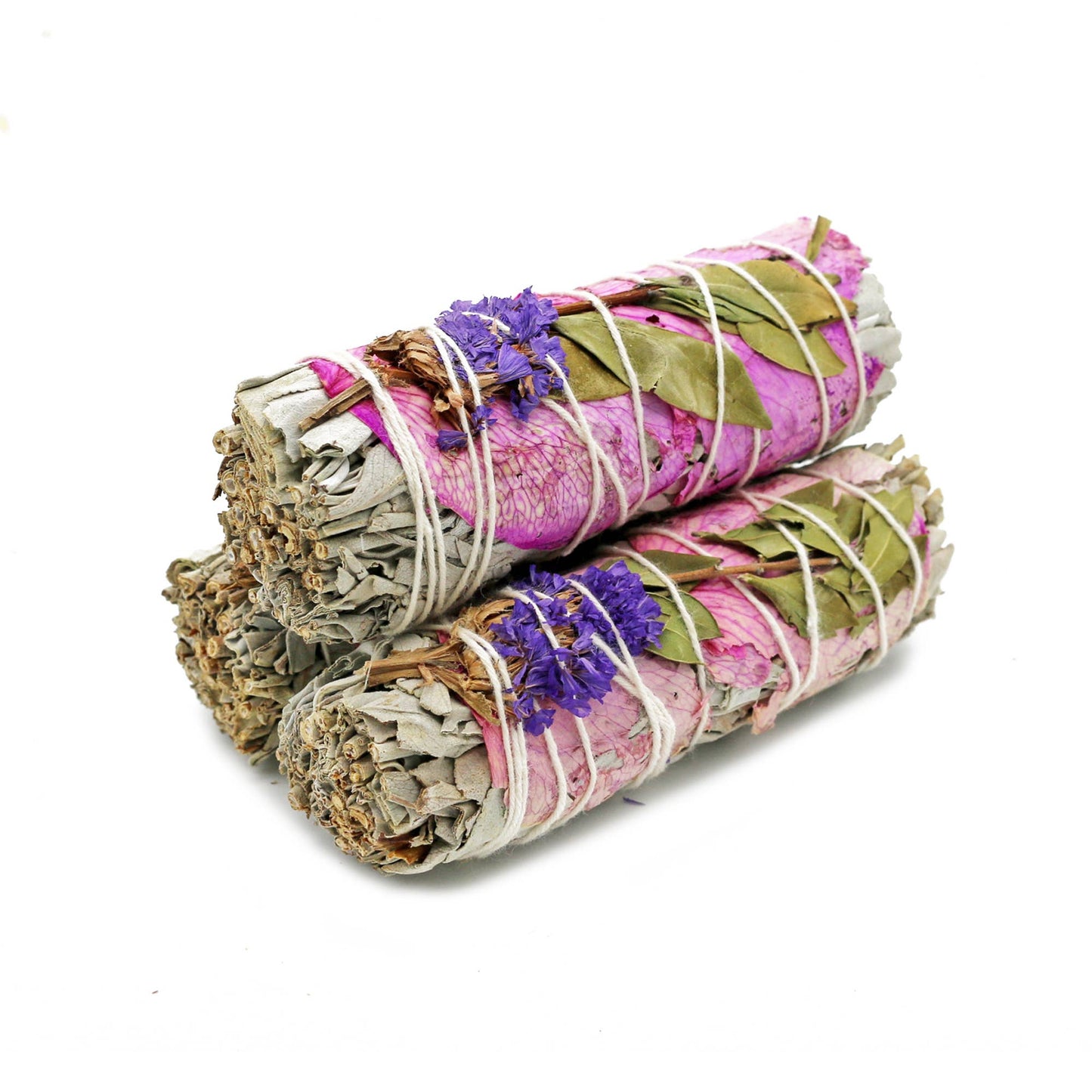 Rose Statice and Sage Smudge Stick product image