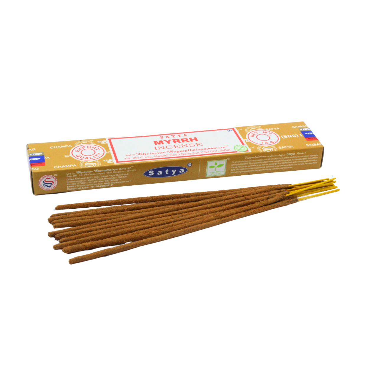 Satya Myrrh Incense Sticks incense sticks wholesale listing