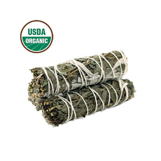 Organic White Sage and Mugwort Smudge Stick product image