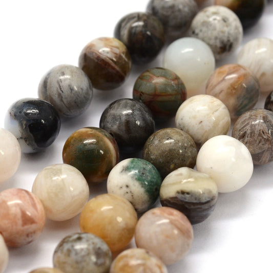 Bamboo Agate Beads gemstone bead strand wholesale listing