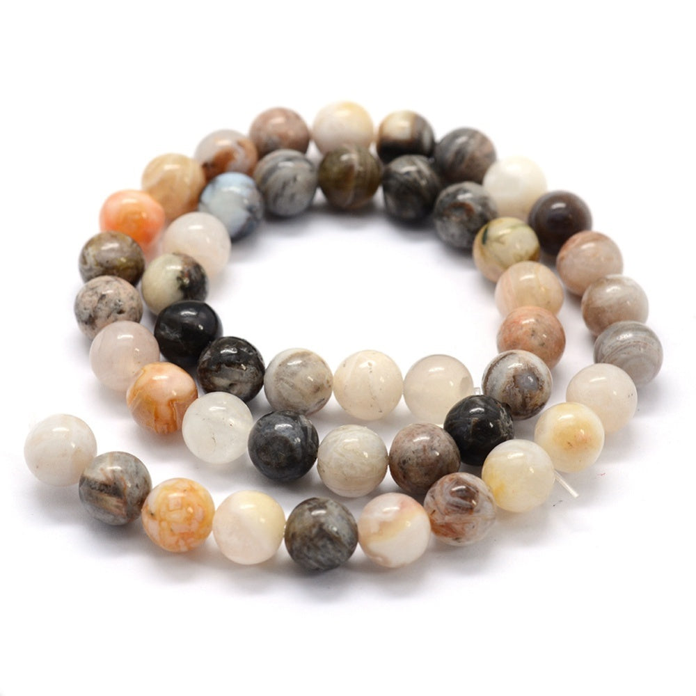 Bamboo Agate Beads gemstone bead strand product image