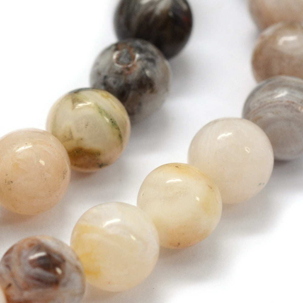 Bamboo Agate Beads gemstone bead strand product image