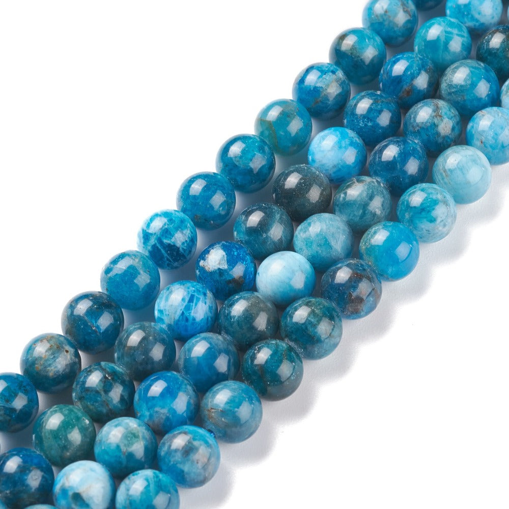 Blue Apatite Beads gemstone bead strand product image