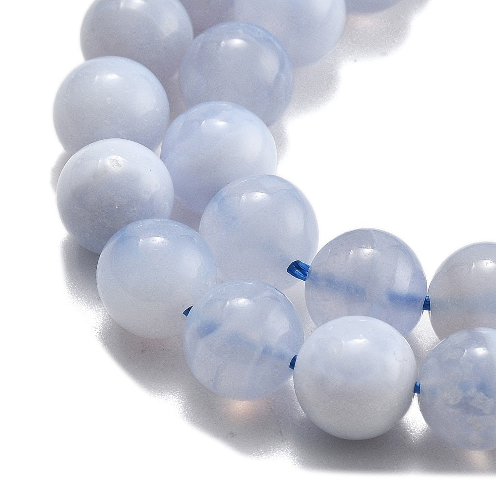 Blue Lace Agate Beads gemstone bead strand product image