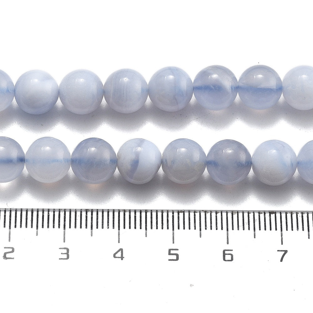 Blue Lace Agate Beads gemstone bead strand product image