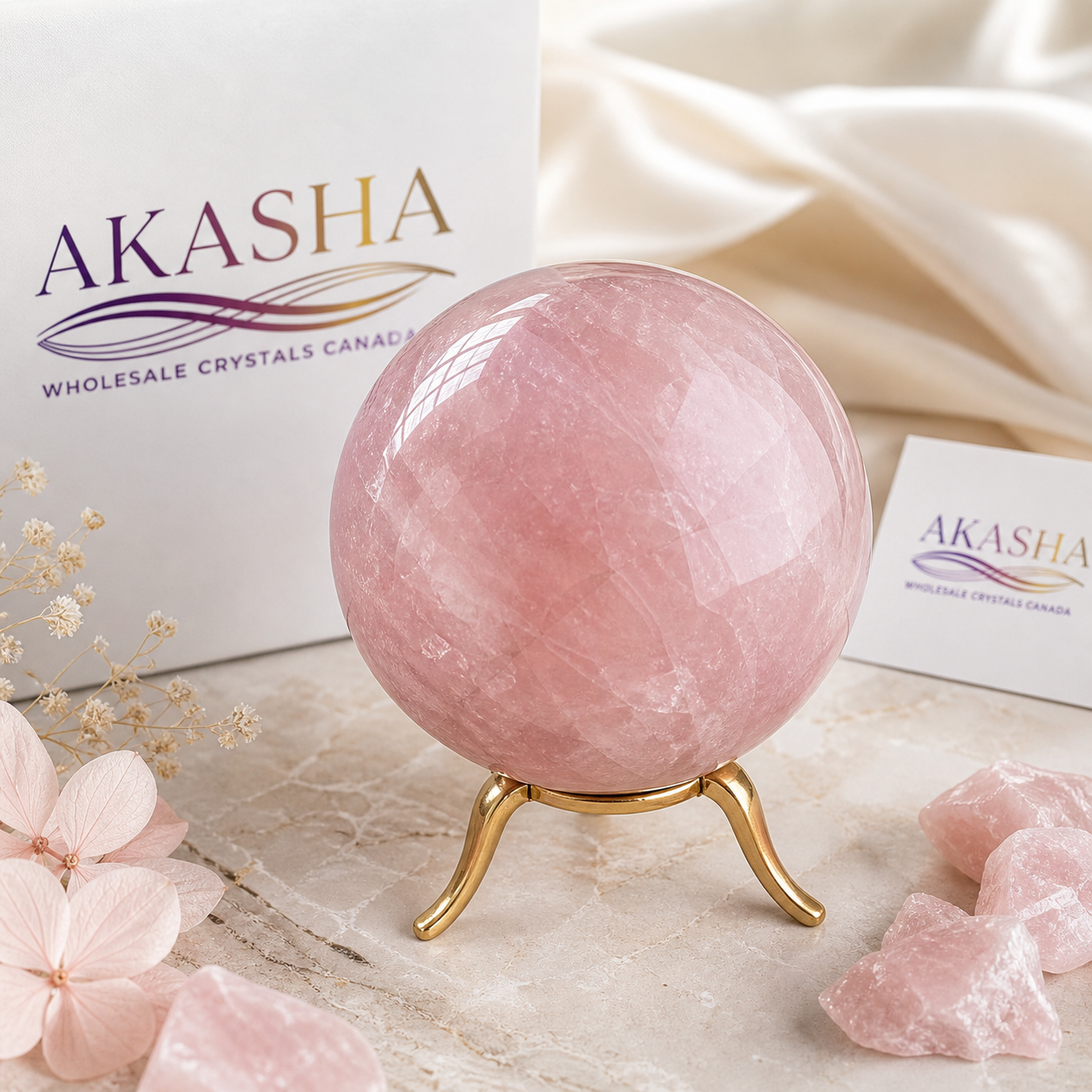 Rose Quartz Spheres Wholesale Canada