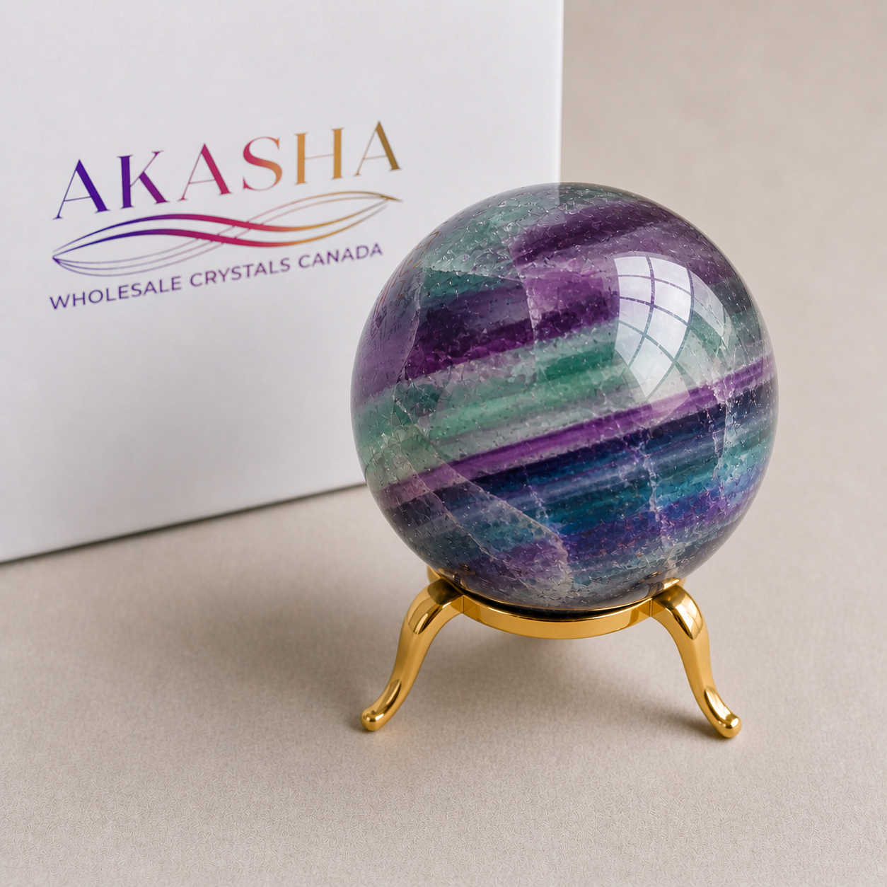 Wholesale Rainbow Fluorite Spheres Canada