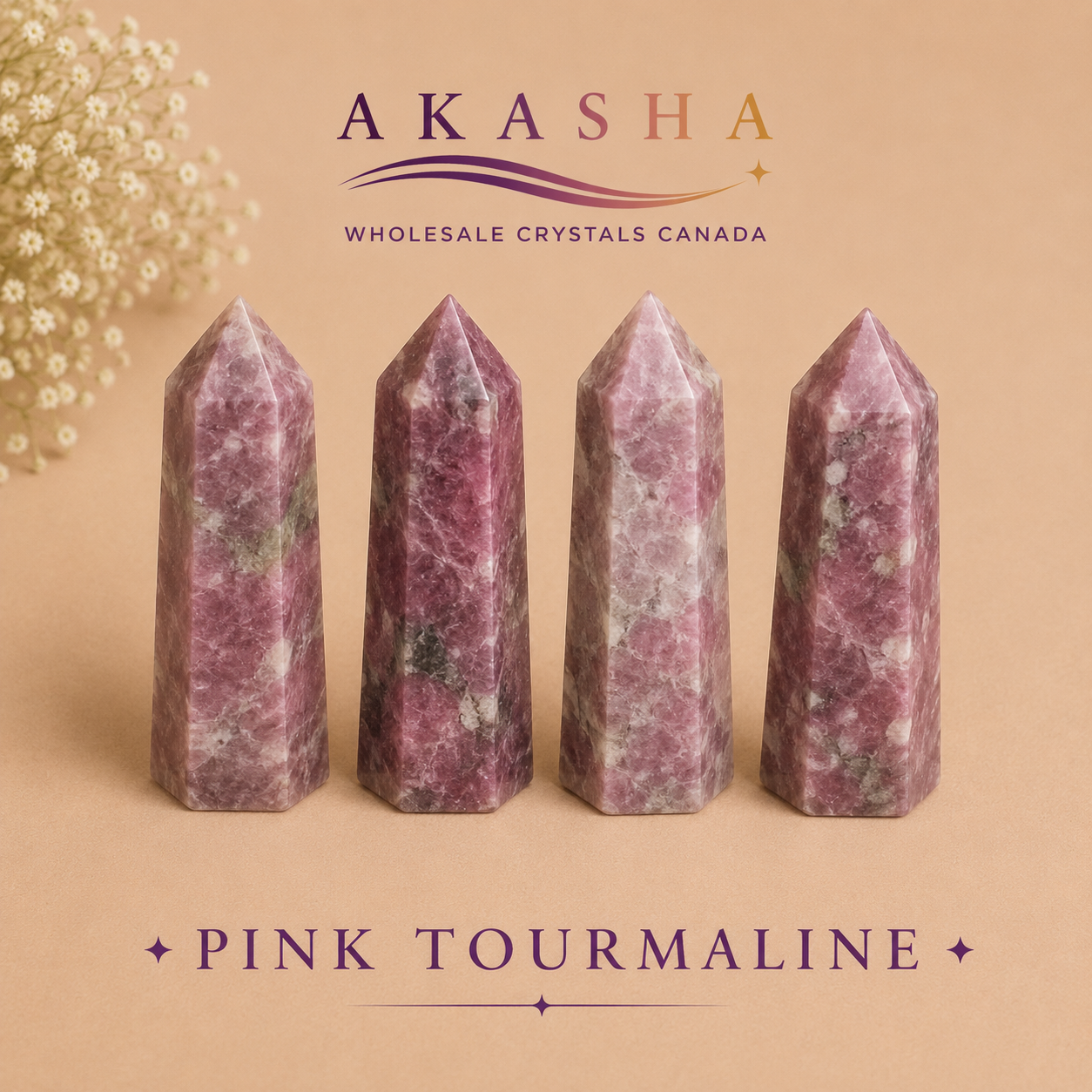 Wholesale Pink Tourmaline Towers Ontario