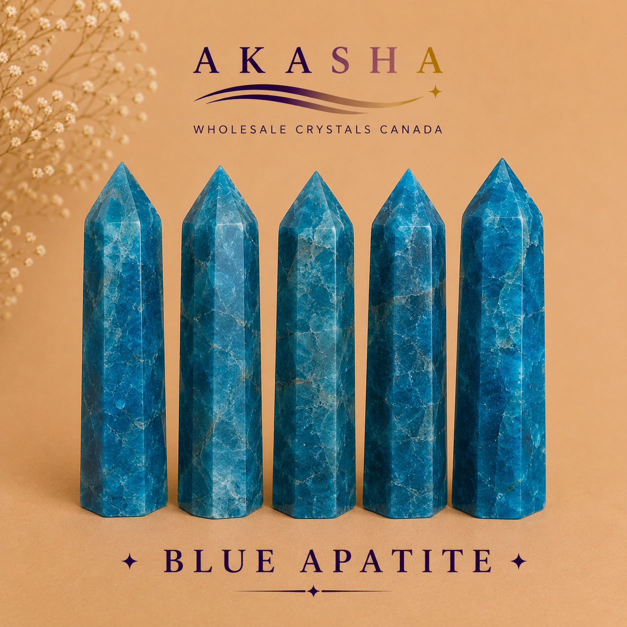 Wholesale Blue Apatite Towers Canada