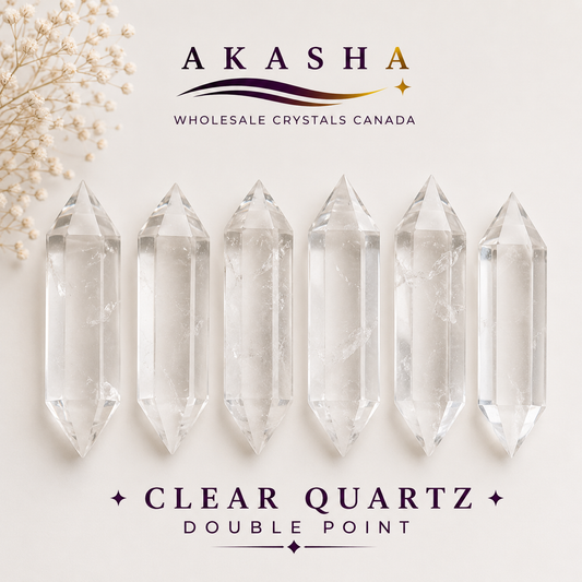 Wholesale Clear Quartz Double Points Ontario