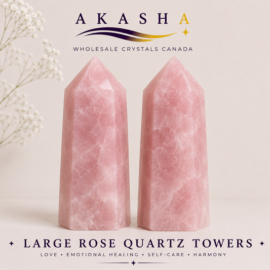 Wholesale Large Rose Quartz Towers Canada