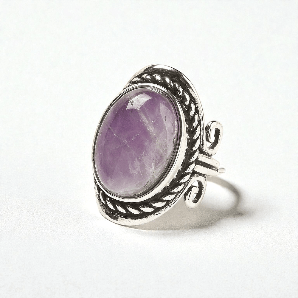 chunky amethyst crystal ring wholesale Canada