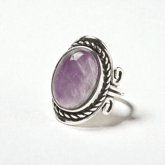 chunky amethyst crystal ring wholesale Canada