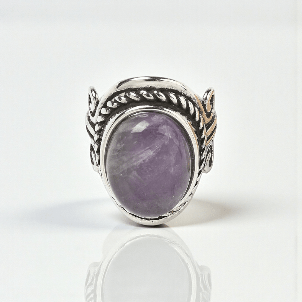 wholesale chunky amethyst crystal ring Canada