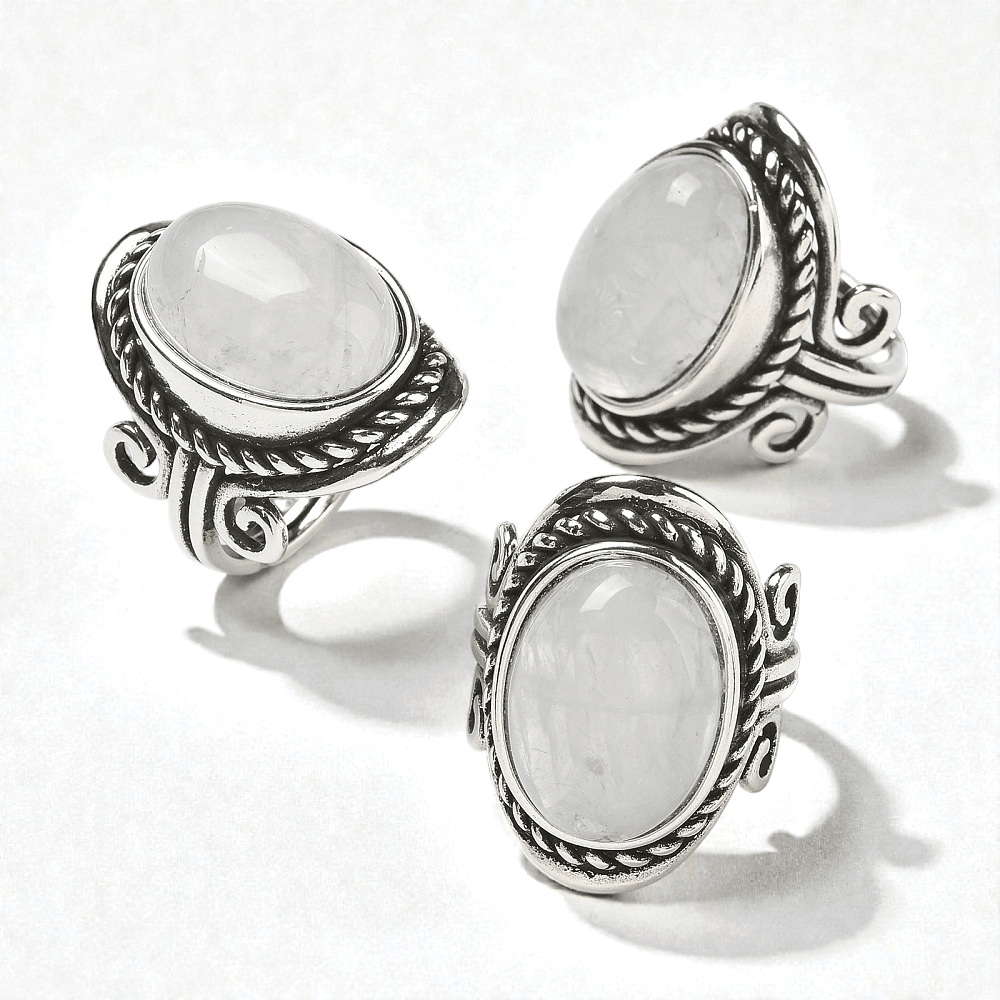 chunky clear quartz crystal ring wholesale Canada