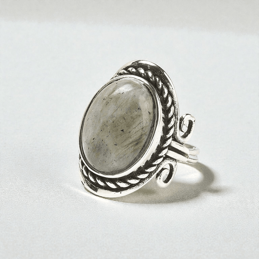 chunky labradorite crystal ring wholesale Canada