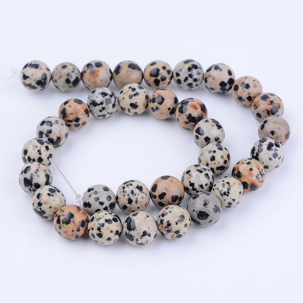 Dalmatian Jasper Beads gemstone bead strand wholesale listing