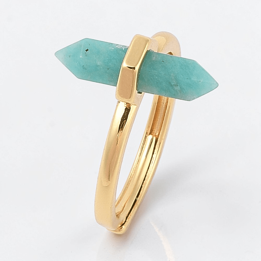 Double Point Amazonite Ring available at Akasha Wholesale Crystals Canada
