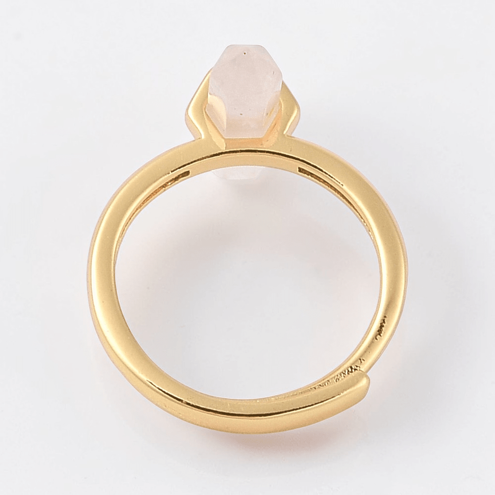 Double Point Rose Quartz Ring available at Akasha Wholesale Crystals Canada