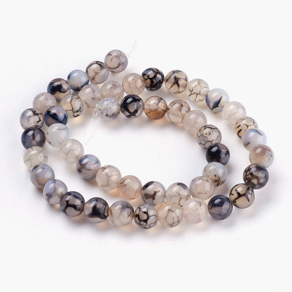 Dragon Vein Agate Beads gemstone bead strand product image