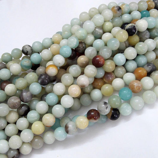 Flower Amazonite Beads gemstone bead strand wholesale listing