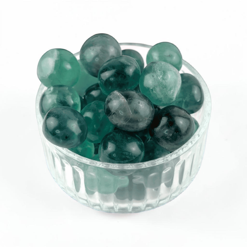 Intuitively chosen Fluorite stone for protection